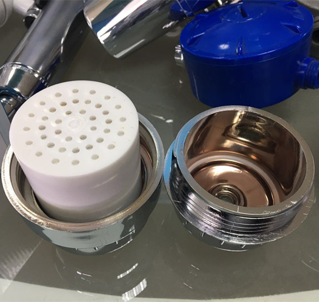 High Output Universal Shower Head Chlorine Filter Purify Water Chrome
