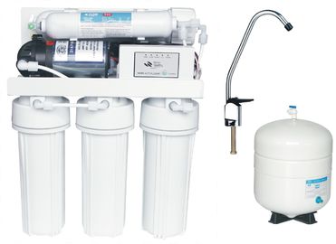 Manual Flush Reverse Osmosis Water Filtration System Pur Water Filter With 3.2 Plastic Tank