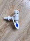 Push Type White Plastic Water Dispenser Faucet Inner / Outer Screw No Leakage