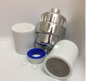 3 10 15 stage universal shower filter high output water chromed KDF shower filter