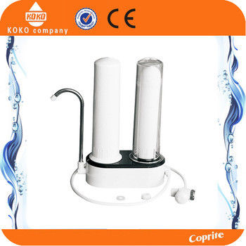 10INCH  cartridge PP & ceramic  2 Stage  table modle lucency  white housing  Ro System Household