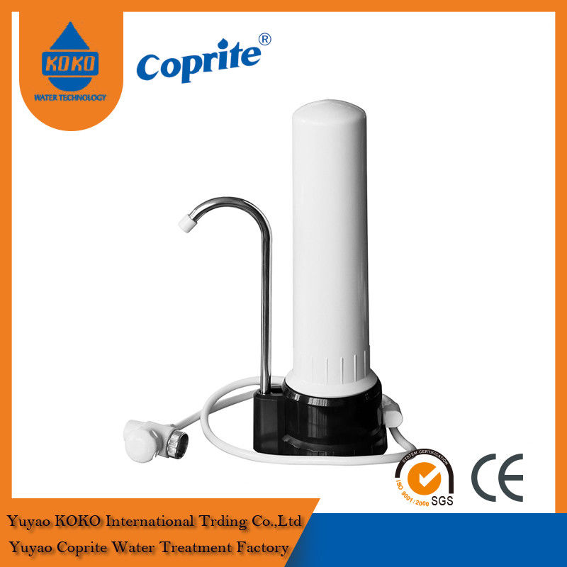 One Stage PP / Ceramic Cartridge Household Water Filter With Stainlees Steel Faucet