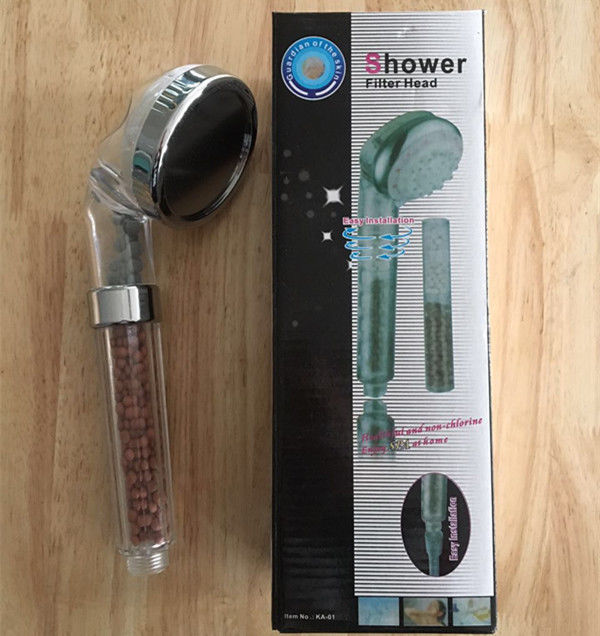 Filtered Handheld Shower Head Filtration System / Flow Filter Handheld Shower Head