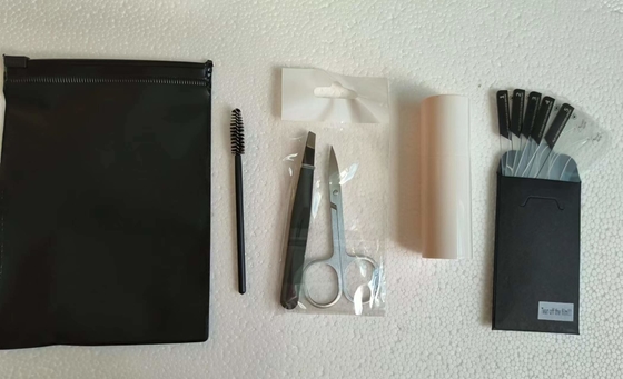 Custom Logo Eyebrow Stamp Stencil Kit With Tweezers