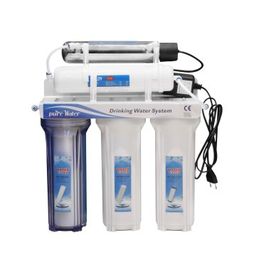 White Color Reverse Osmosis Water Filtration System With UV Filter Cartridge